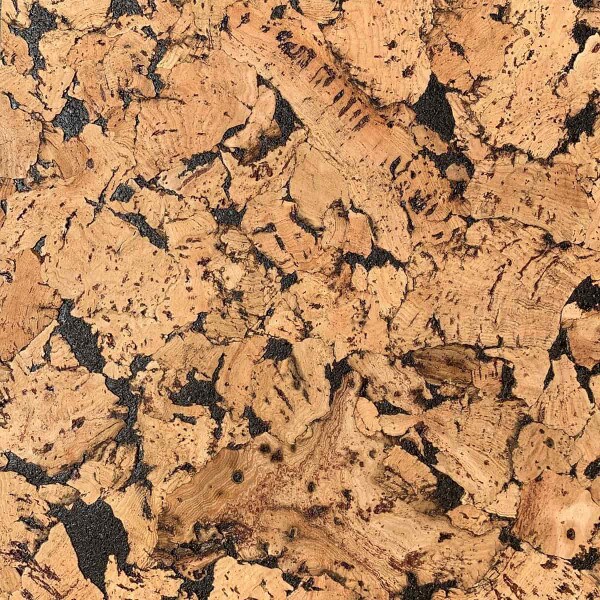 Natural cork & black cork wall tile